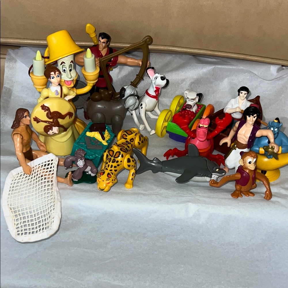 Large Bundle of Vintage Disney Kids Meal Toys